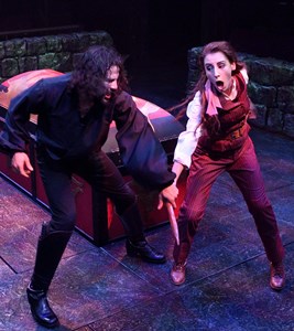 Lucy fights Count Dracula